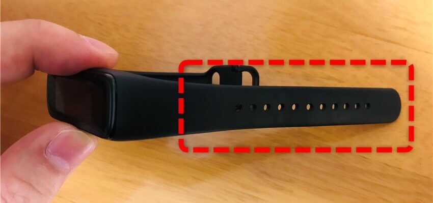GalaxyFit2のベルト穴