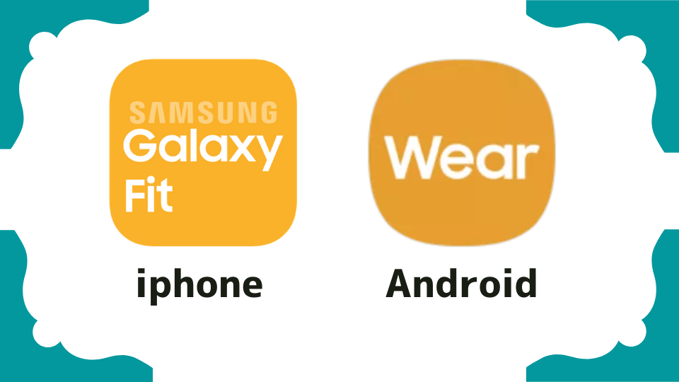 GaraxyFitとGalaxyWearアプリ