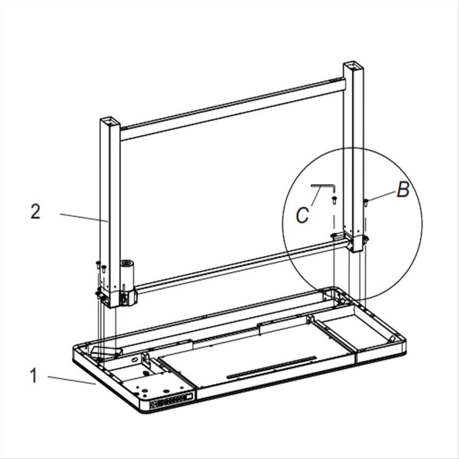 FLEXISPOT EG8組み立て方