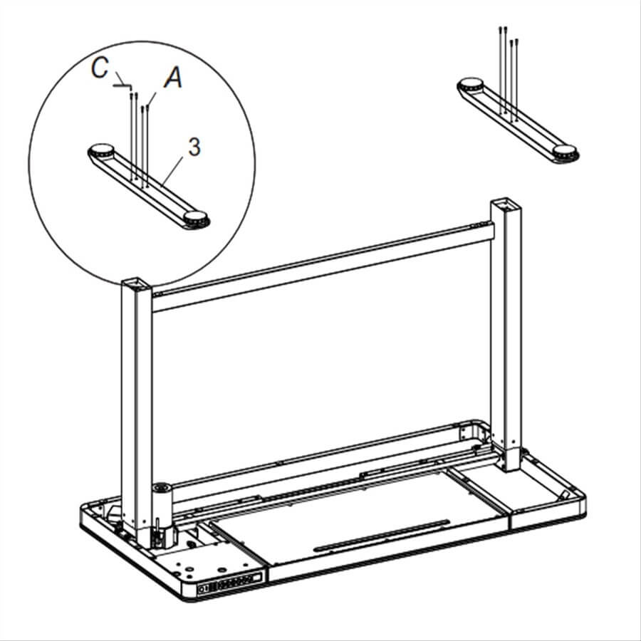 FLEXISPOT EG8組み立て方