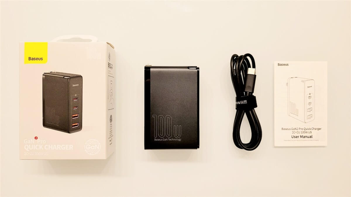 Baseus GaN2Pro Quick Charger梱包物
