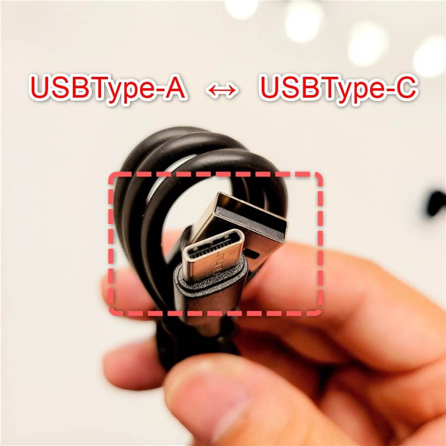 USBType-A to USBType-Cケーブル