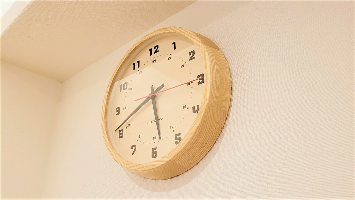 KATOMOKU muku round wall clock8